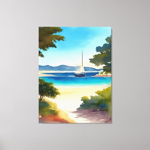 Serenity Bay Art Collection V03 Canvas Print