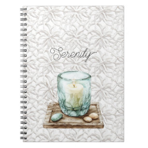 Serenity Beach Candle Stones Notebook