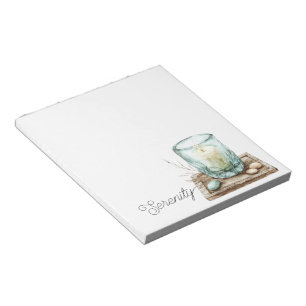 Serenity Beach Candle Stones Notepad