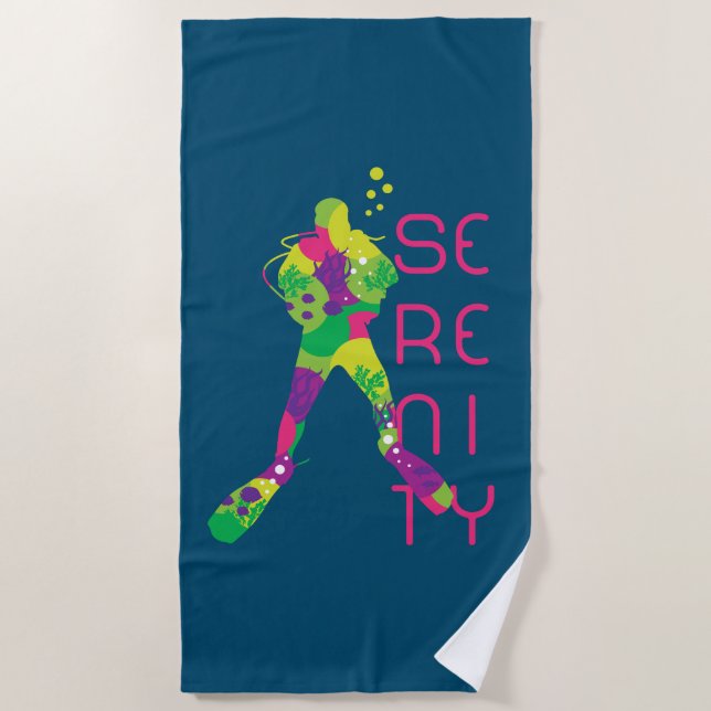 Serenity Beach Towel (Front)