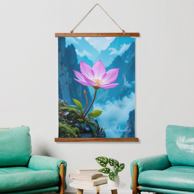 Serenity Bloom – Lotus Above the Mist Hanging Tapestry (Living Room)
