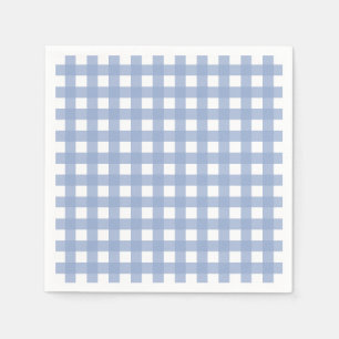 Serenity Blue Gingham Napkins