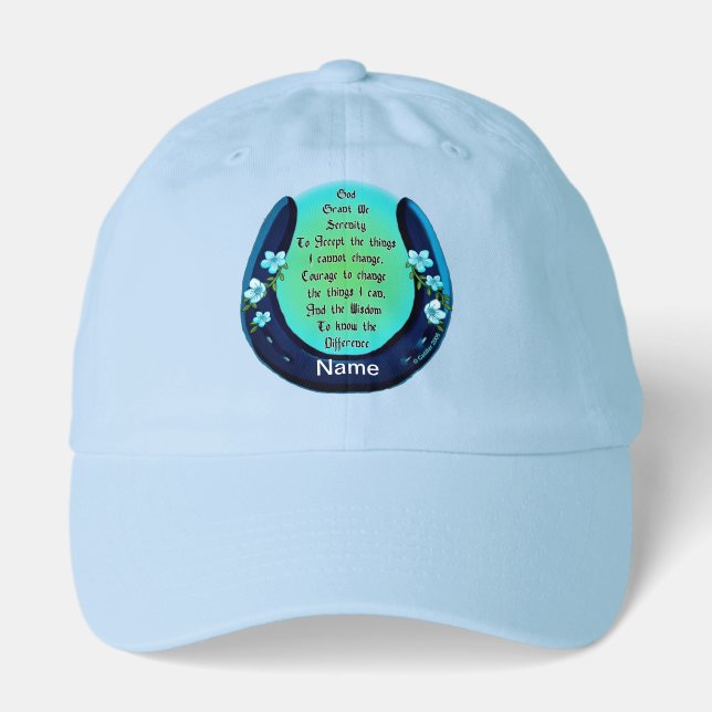 Serenity Blue Horseshoe Hat (Front)