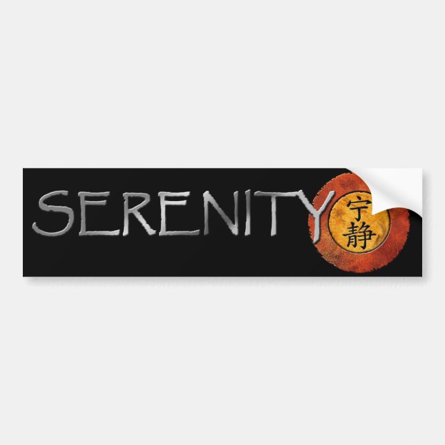 Serenity Bumper Sticker (Front)
