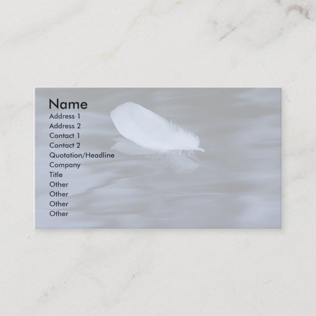 serenity business card (Front)