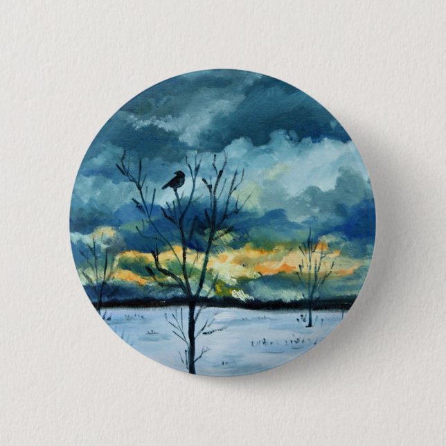 "Serenity" by Hilary J England Button (Front)
