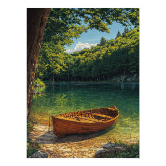 Serenity by the Pond Poster