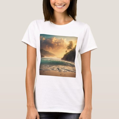 Serenity by the River Valley Landscape T_Shirt T_Shirt