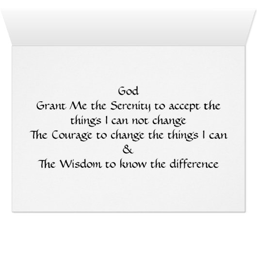 Serenity Card (Inside Horizontal (Bottom))