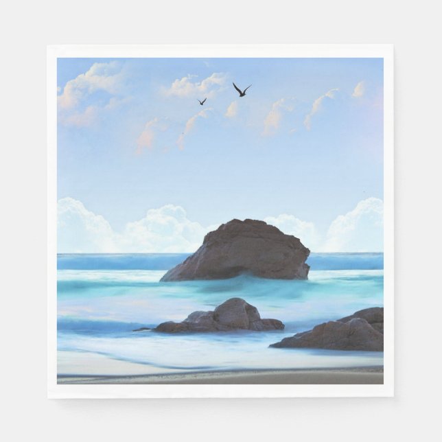 Serenity, clouds, quiet beauty napkins (Front)