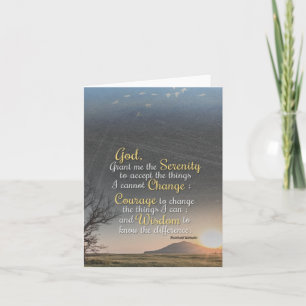 Serenity, Courage and Wisdom Note Card
