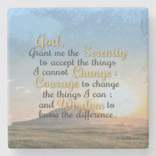 Serenity, Courage and Wisdom Stone Coaster