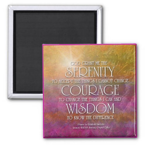 Serenity Courage Wisdom 3 Magnet