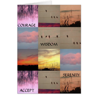 SERENITY, COURAGE, WISDOM, ACCEPT CARDS