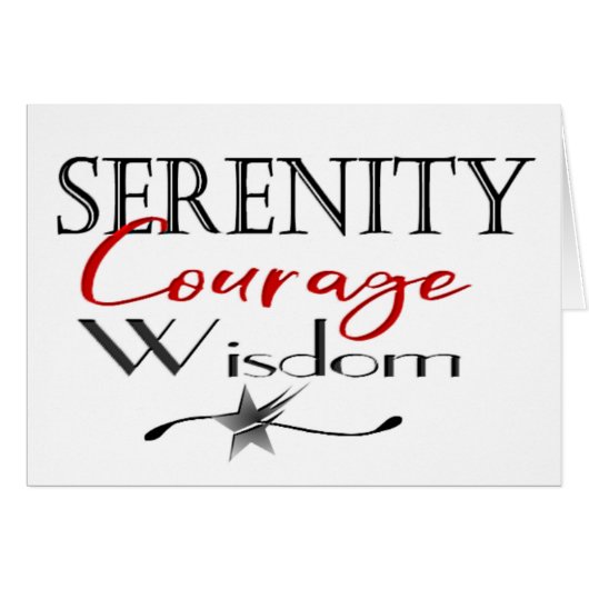 Serenity Courage Wisdom Cards (Front Horizontal)