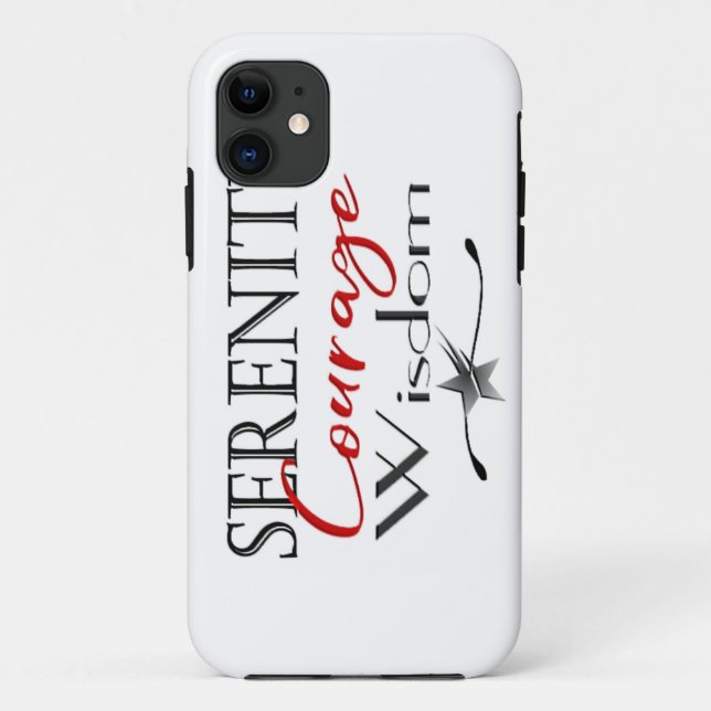 Serenity Courage Wisdom Case-Mate iPhone Case (Back)