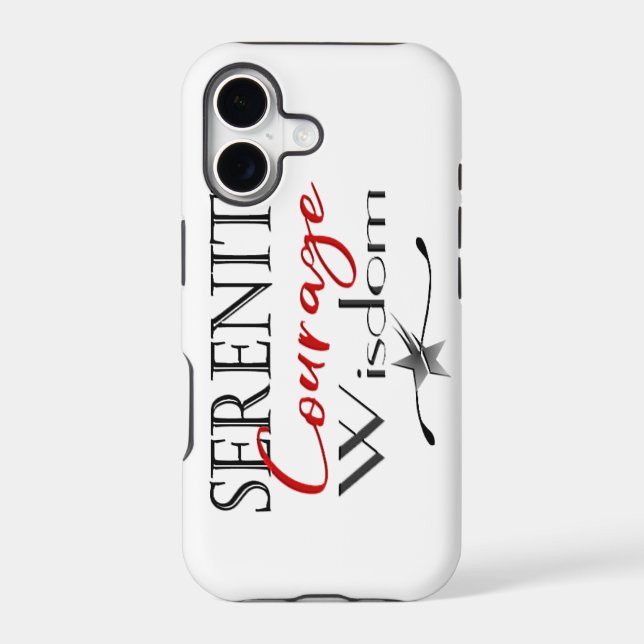 Serenity Courage Wisdom Iphone Case (Back)