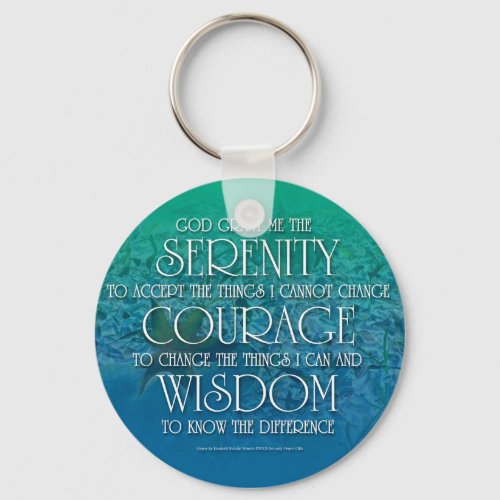 Serenity Courage Wisdom Keychain