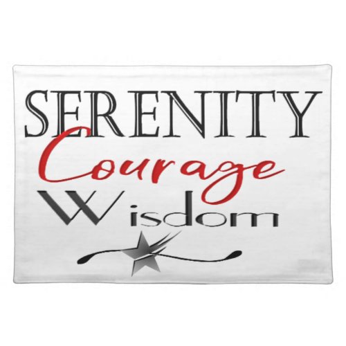 Serenity Courage Wisdom Placemat