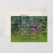 Serenity, Courage, Wisdom Prayer Card (Front/Back)