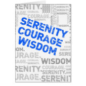 Serenity Courage Wisdom word collage (Front)