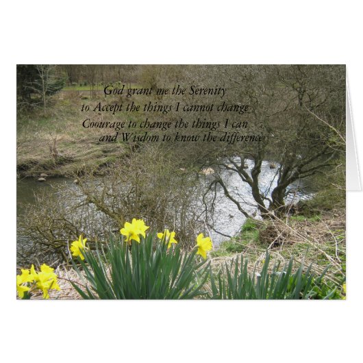 serenity daffodils cards (Front Horizontal)