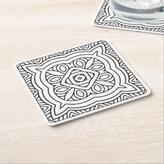 Serenity DIY Adult Coloring Disposable Coaster
