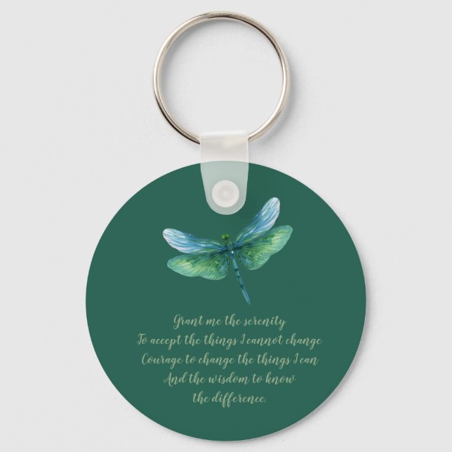 Serenity Dragonfly Keychain (Front)