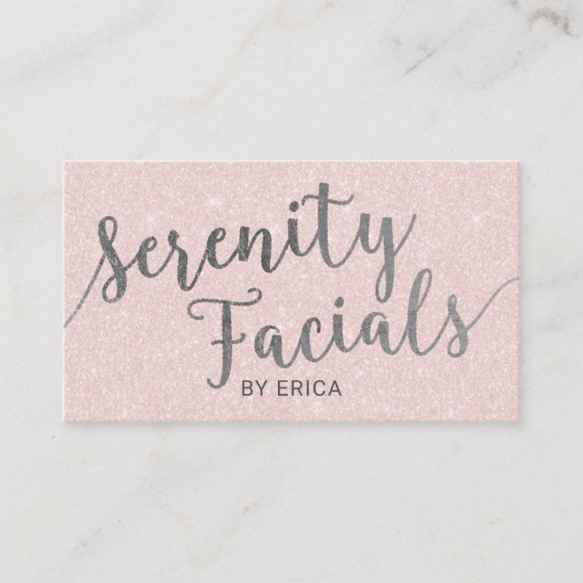 Serenity Facials Skincare Salon Spa Esthetician #2 Business Card (Front)