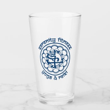 Serenity Fitness Drinking Glass by TeamJuliaLani at Zazzle