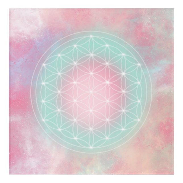 serenity flower of life acrylic print (Front)