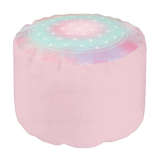 serenity flower of life pouf