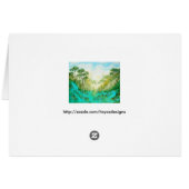 Serenity Greeting Note Card From Original Painting (Back Horizontal)