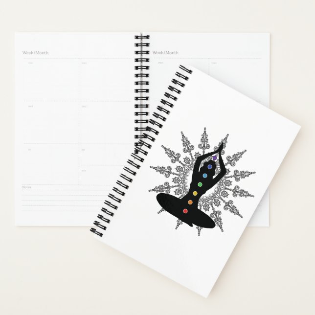 Serenity in Alignment: Yoga Pose and Chakras Planner (Display)
