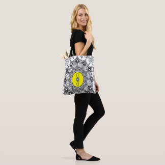Serenity in Bloom – Mindful Coloring Page Tote Bag