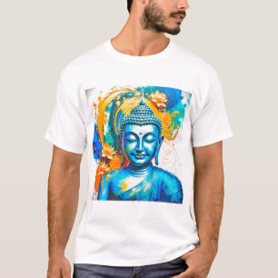 Serenity in Colors: Buddha Art T-Shirt