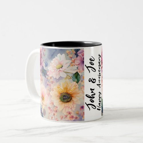 Serenity in Every Sip A Two_Tone flowers Mug