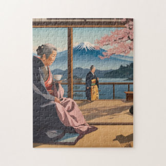 Serenity in Japan: Tea and Mt. Fuji Puzzle