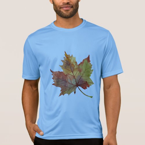 Serenity in Leaves Artful Autumn Bliss T_Shirt