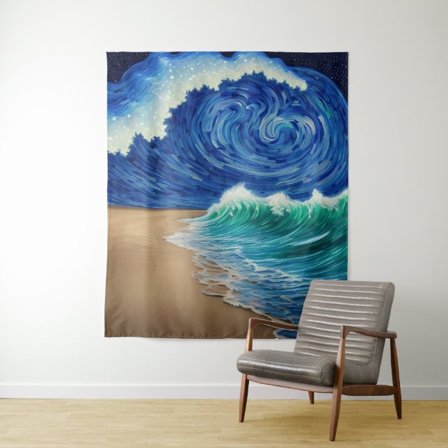 Serenity in Motion Tapestry (In Situ)