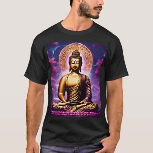 Serenity in Silence Buddha Meditation T_Shirt