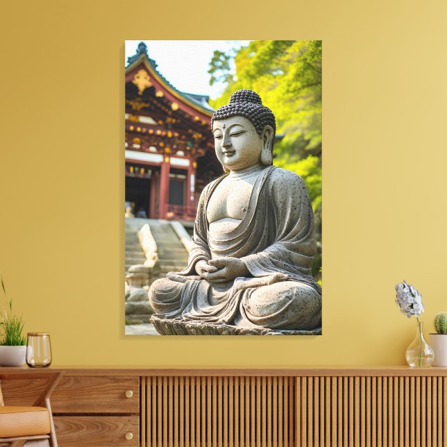 Serenity in Stone Canvas Print (Insitu(LivingRoom))