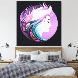 "Serenity in Style" Women's Beauty Canvas Print