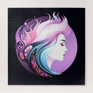 "Serenity in Style" Women's Beauty Jigsaw Puzzle