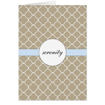 Serenity Inspirational Card by recoverystore at Zazzle