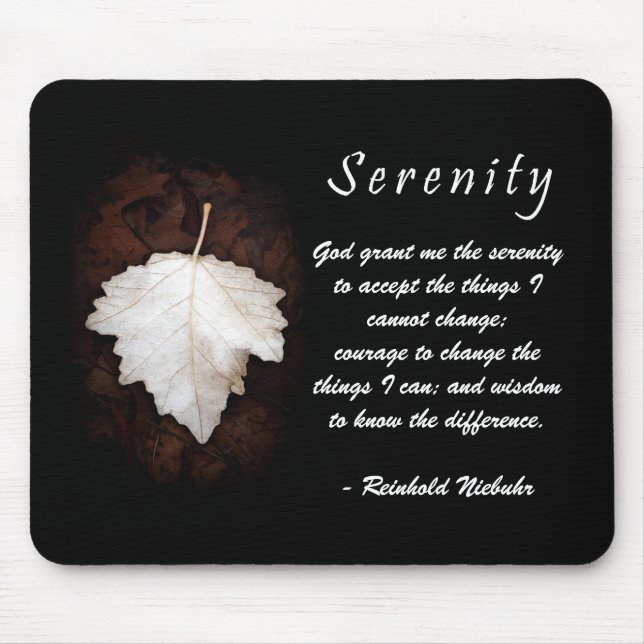 Serenity Inspirational Mousepad (Front)