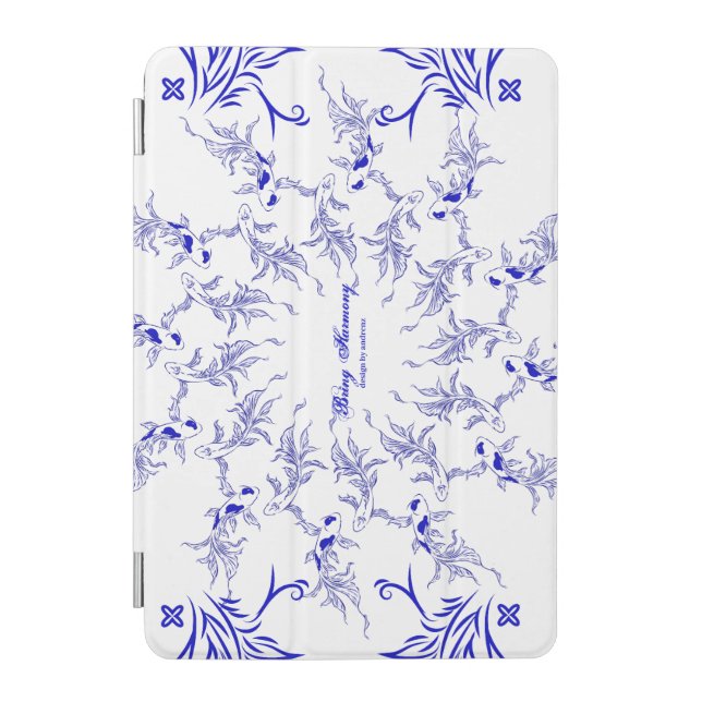 Serenity Koi Art iPad Mini Cover (Front)