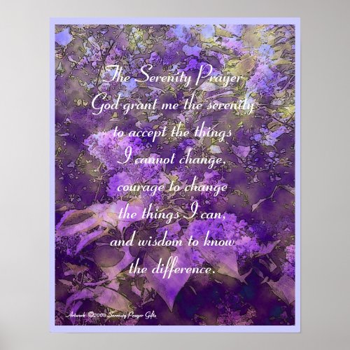 Serenity Lilacs Poster