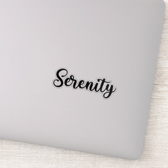 Serenity Name - Handwritten Calligraphy Sticker (Detail)