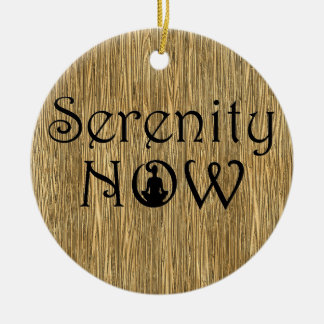 Serenity Now - Yoga Christmas Ornament